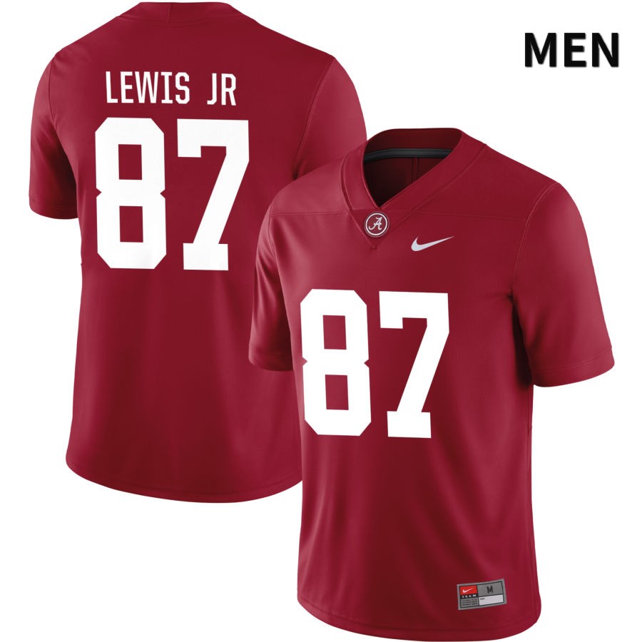 Alabama Crimson Tide Men's Danny Lewis Jr #87 NIL Crimson 2022 NCAA Authentic Stitched College Football Jersey DS16N76BE